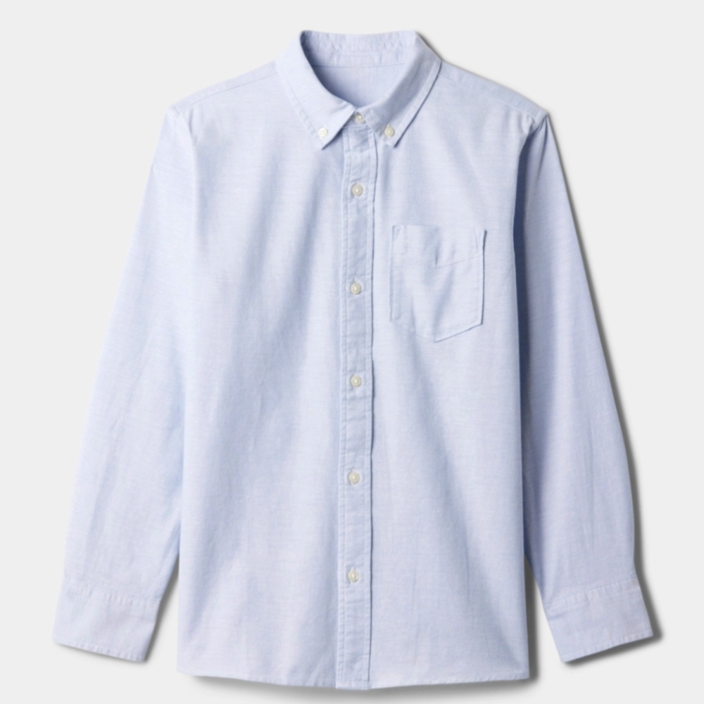 GAP Boys Casual Dress Oxford Blue Shirt size Size small  Long Sleeve